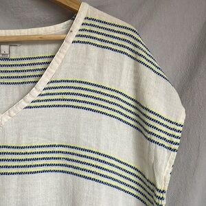 J.Crew Striped V-Neck Tunic Beach Cover Up